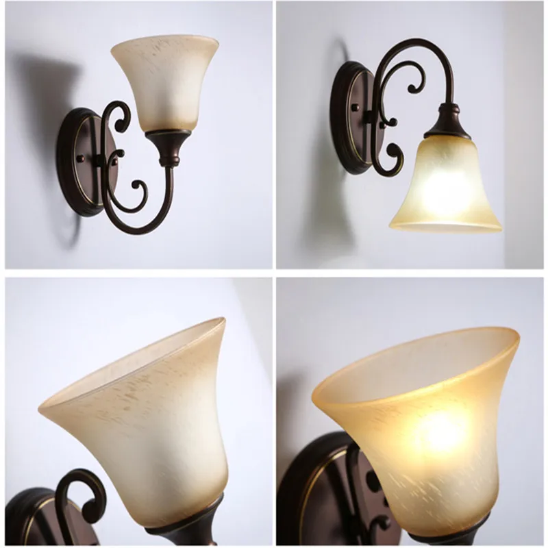 2018 фонасветильник настенный с абажуром Американская деревня ресторан коридор