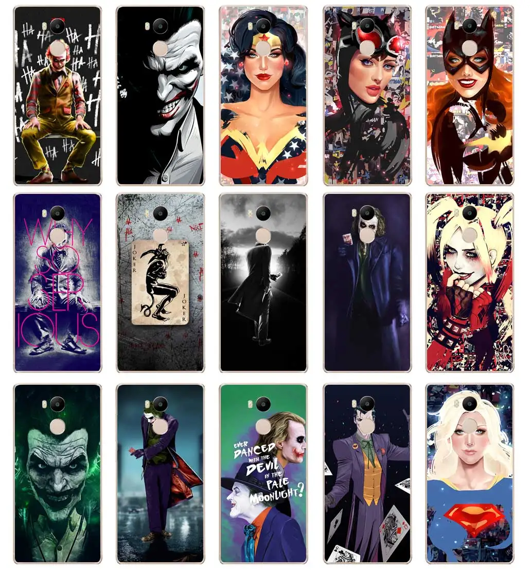 DREAMFOX L591 Joker Wonder Woman Soft TPU Silicone Case Cover For Xiaomi Redmi Note 3 4 5 Plus 3S 4A 4X 5A Pro Global |