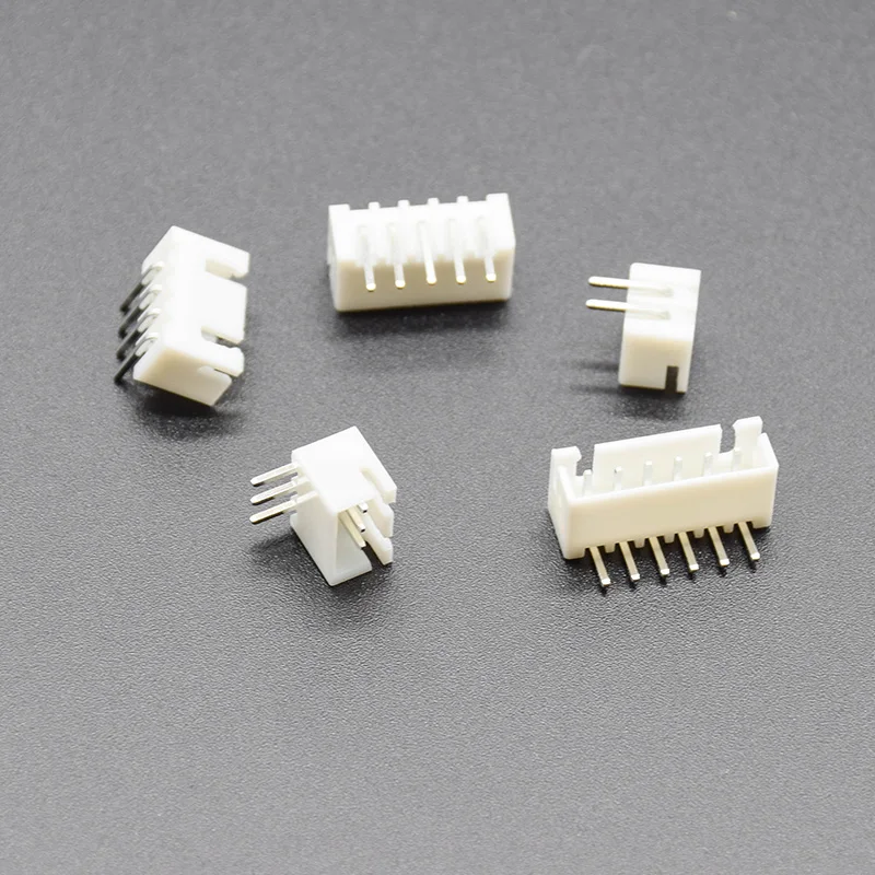50 шт./лот XH2.54 угловой штыревой разъем 2P 3P 4P 5P 6P 2,54 мм Шаг XH для PCB JST