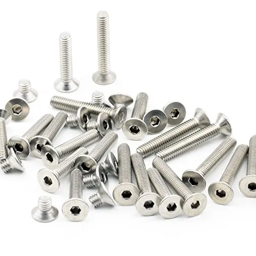 M2.5 винты с шестигранной головкой потайной/плоской гайка шайба гаечный ключ набор