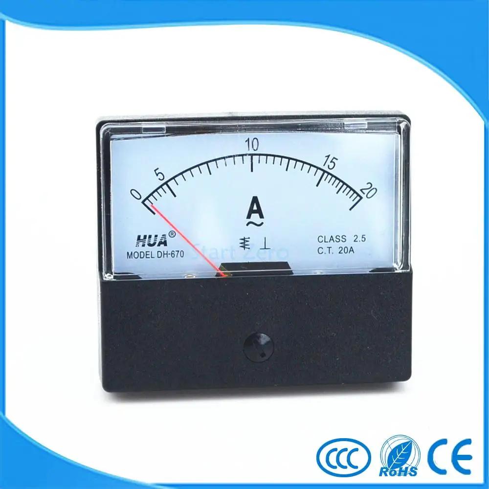 Аналоговый панельный амперметр DC 0 20A|analog panel meter|analog ammeterdc analog ammeter |
