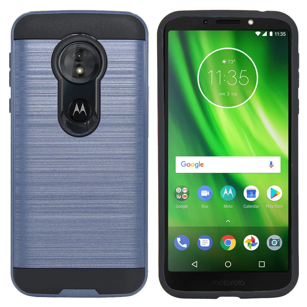 Для Motorola Moto G6 Play XT1922/Moto Forge чехол двухслойный Гибридный матовый защитный
