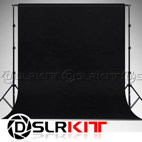 

Фотография хромакей черный фон 1,8 м x 2,8 м 100% хлопок муслиновый фон