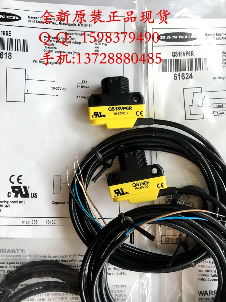 Новый оригинальный американский баннер лазерный датчик QS186LE + QS18VP6R|Детали и