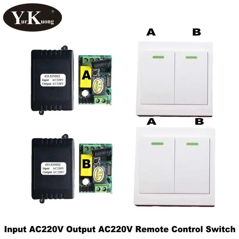 433 315 Mhz AC 220 V 1 CH Пульт дистанционного управления переключатель приемник