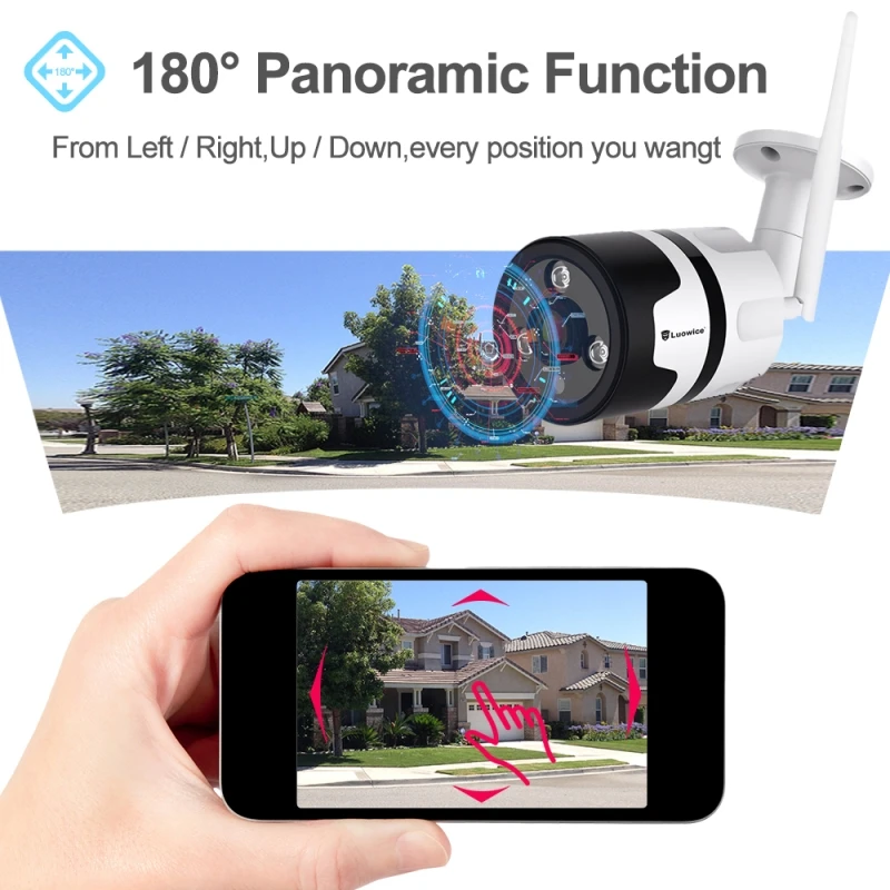 HD 1080P wifi камера IP Беспроводная панорамная камера монитор беспроводной 360 градусов wifi домашний телефон Удаленный широкоугольный Телеком