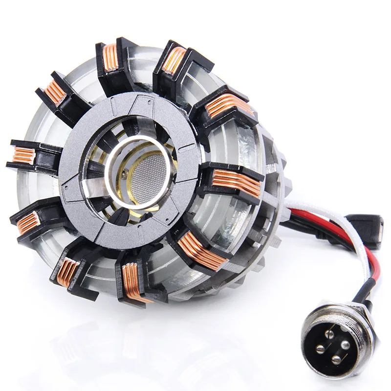 HX1 HX 1/1 масштаб Мстители для английского Железного человека дуги нужно собрать реактор диаметром 8 см светодиодный светильник фигурка - Цвет: HX1