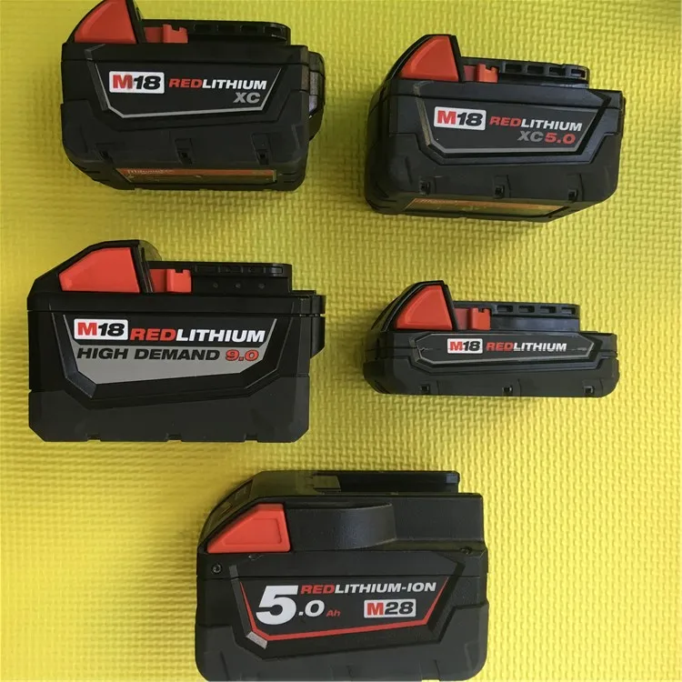 Milwaukee Mickey 18 V/28 V 1,5/3,0/5,0/Ah импортные новые литий-ионные аккумуляторы(Подержанные продукты