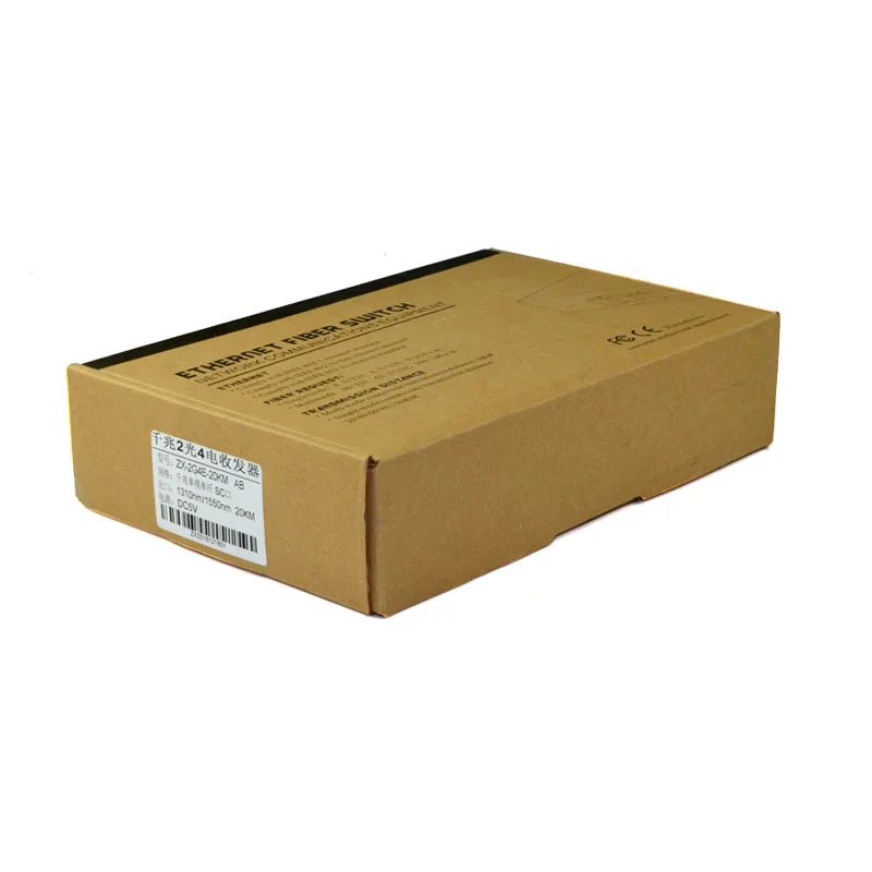 Медиа конвертер Gigabit Ethernet 4 порта 1000 Мбит/с RJ45 на 2 м|Оптоволоконное оборудование| |