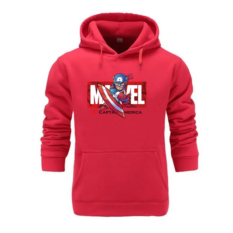 red Marvel The Avengers 4 Железный человек Человек человек паук косплей костюм толстовки унисекс Мстители Повседневный конец игры - Цвет: red