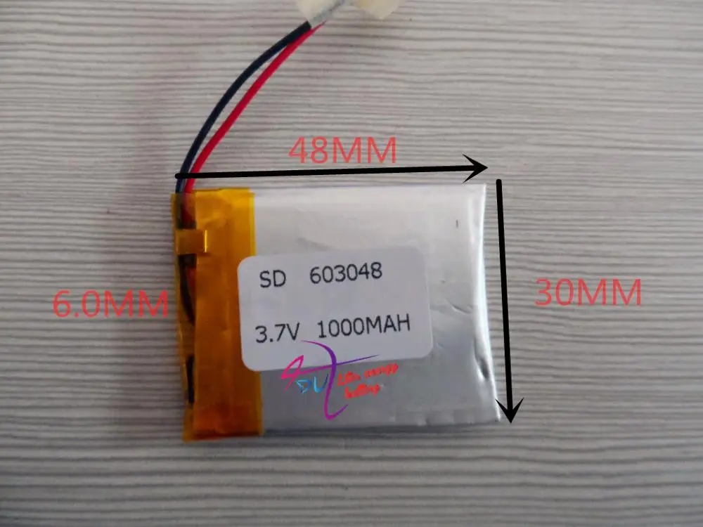 3 7 в MP3 MP4 GPS 603048 беспроводной телефон с полимерной литиевой батареей 1000 мАч|polymer