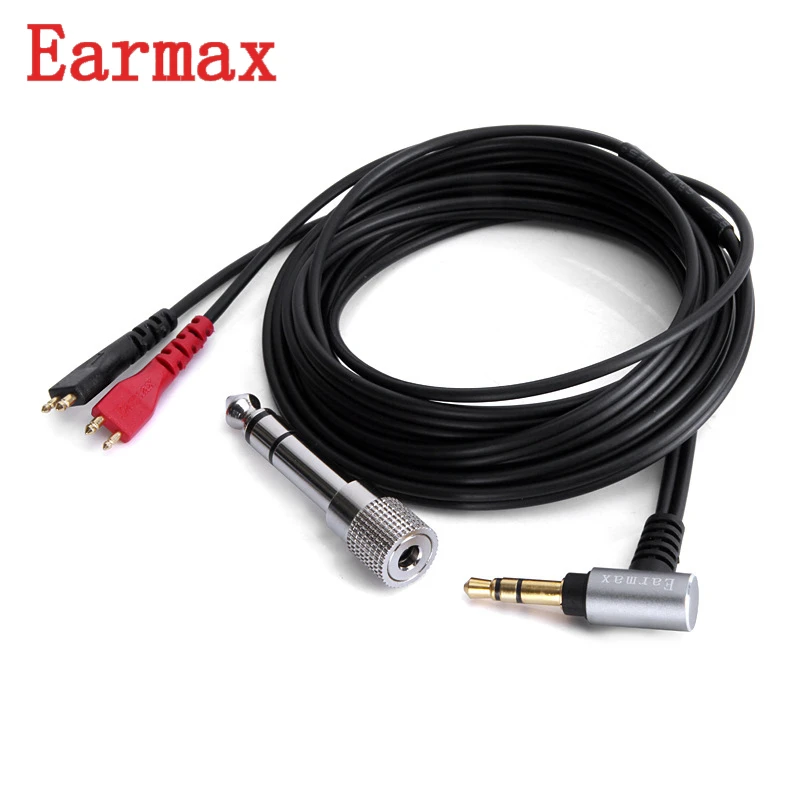 Earmax замена кабеля для Sennheiser HD25 1 II C 13 HD 25 наушников аудио кабель с 6 3 штепсельной