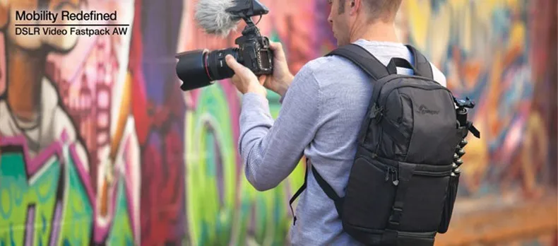 Подлинная Lowepro DSLR видео Fastpack 350 AW DVP 350aw SLR Камера Сумка 1" ноутбук и дождевик