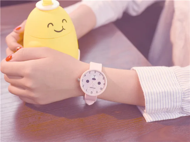 Ulzzang, модные брендовые Детские часы с милым медведем из мультфильма, удобные силиконовые детские кварцевые часы, простые наручные часы для девочек