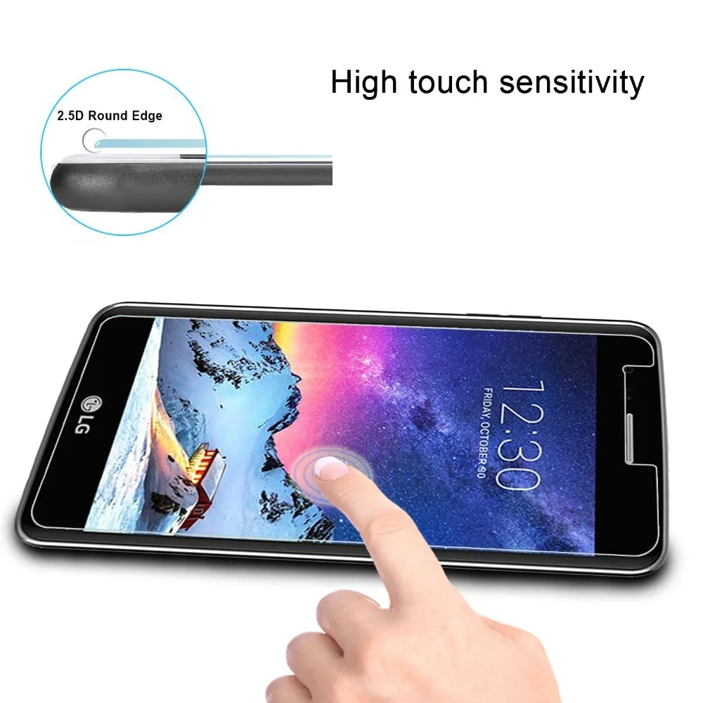 Защитная пленка для экрана LG Aristo 2 X210/Tribute Dynasty/Rebel 3 LTE закаленное стекло против