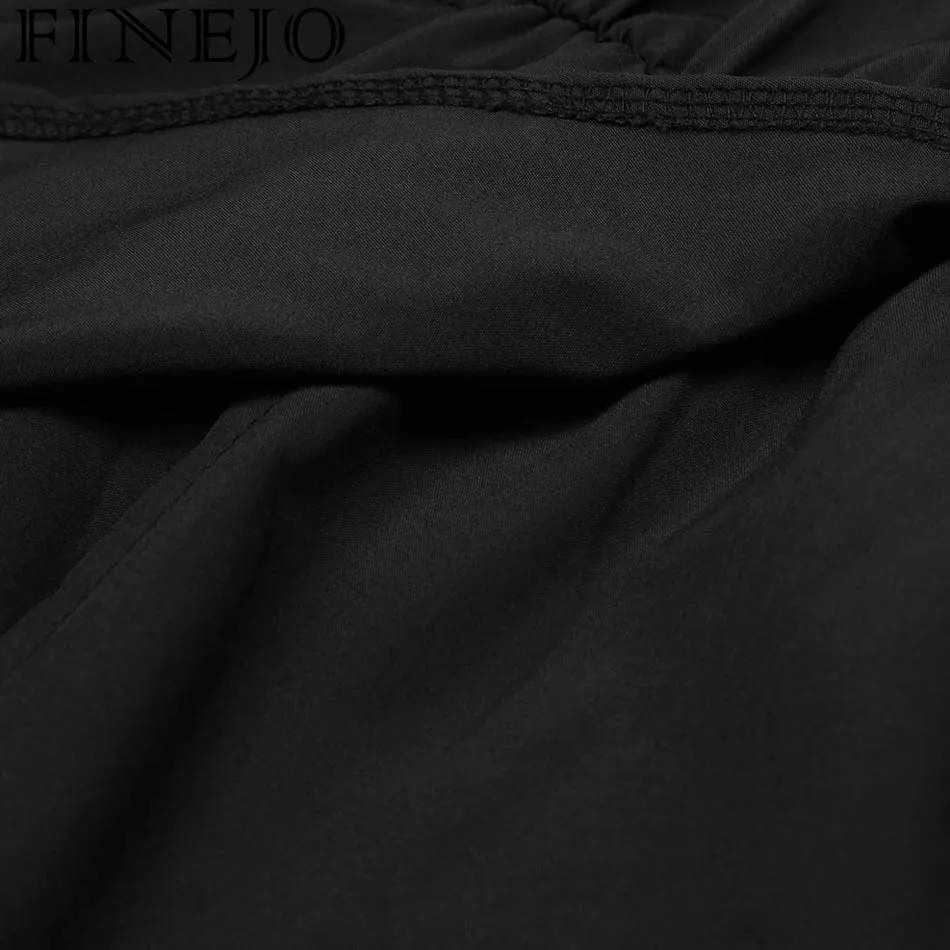 Женский сексуальный комбинезон FINEJO повседневный с открытой спиной и эластичной