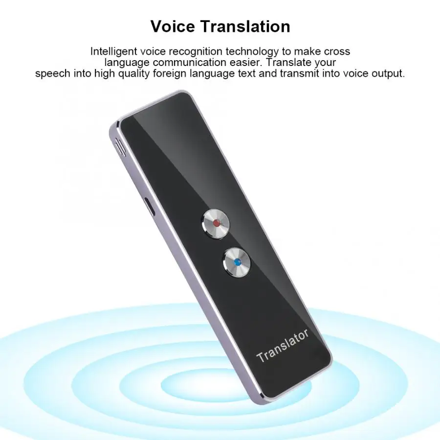 2,4 г умный переводчик Bluetooth карманный переводчик в режиме реального времени речевой многоязычный переводчик фиолетовый переводчик