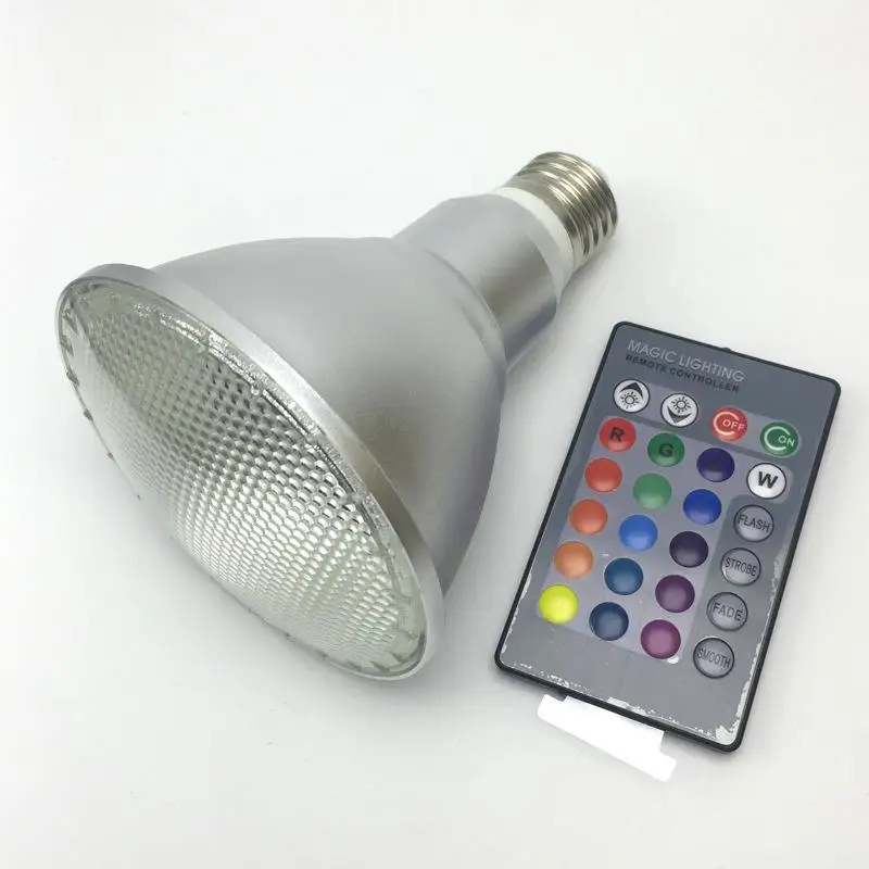 Водонепроницаемый RGB Par30 Par38 Светодиодный светильник с дистанционным управлением