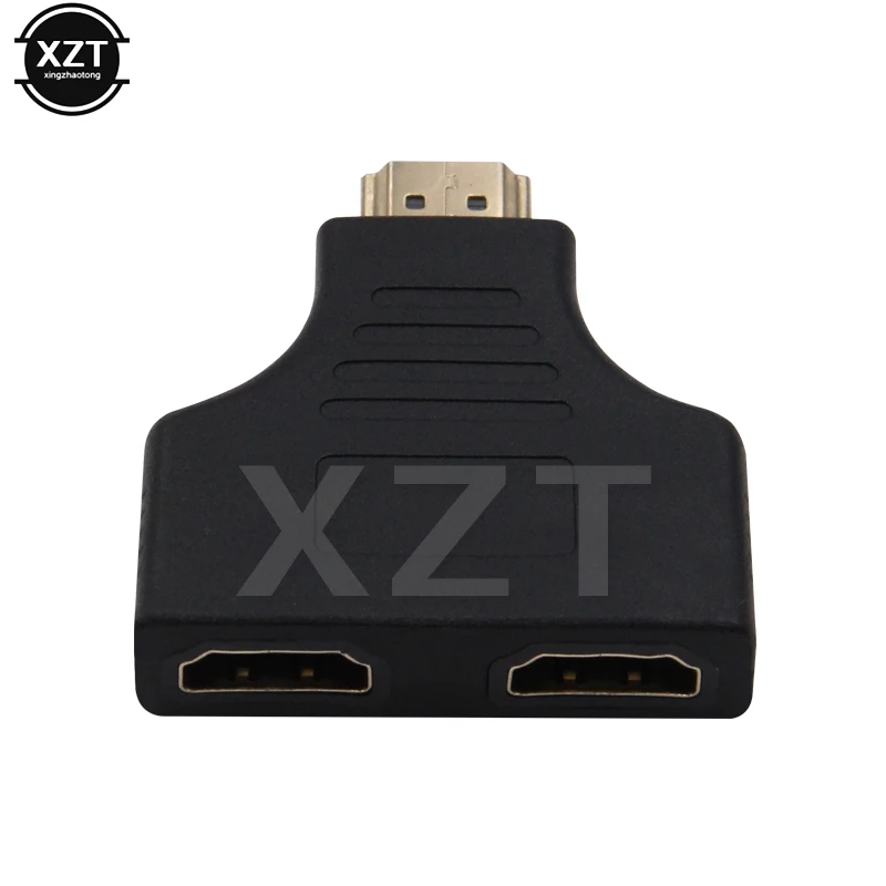 Новинка 1080P V1.4 HDMI порт штекер на 2 гнезда 1 в кабель выключатель сплиттер адаптер