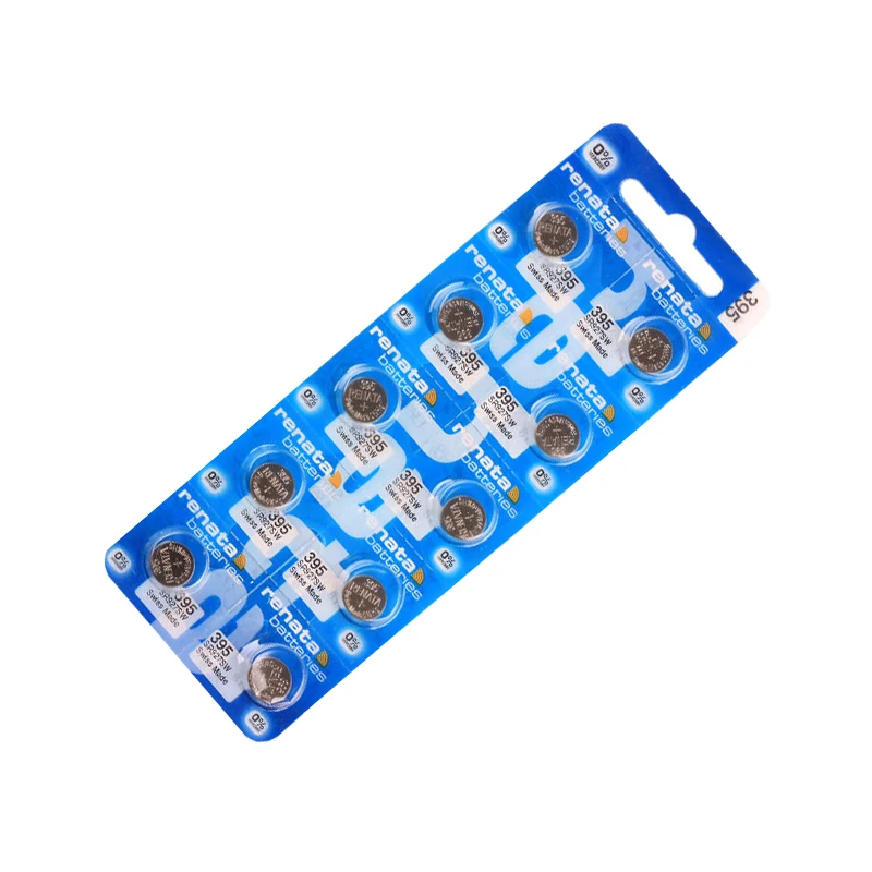 10 шт./упак. Фирменная Новинка Рената Длительное Действие 395 SR927SW LR57 LR927 AG7 часы