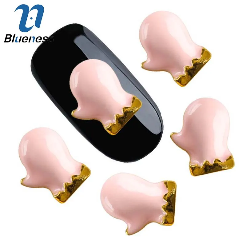 10 шт./лот розовые милые рождественские перчатки для рукоделия дизайн из золотого