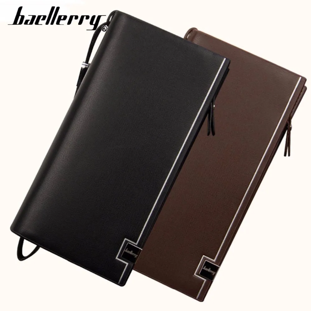 Baellerry классические мужские кошельки Длинные из искусственной кожи сотовый