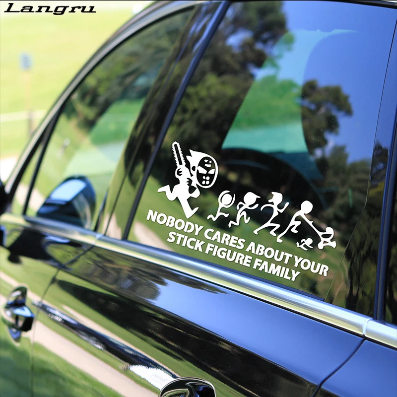 Langru крутая графика забавная наклейка для семейного автомобиля|sticker vinyl|family car