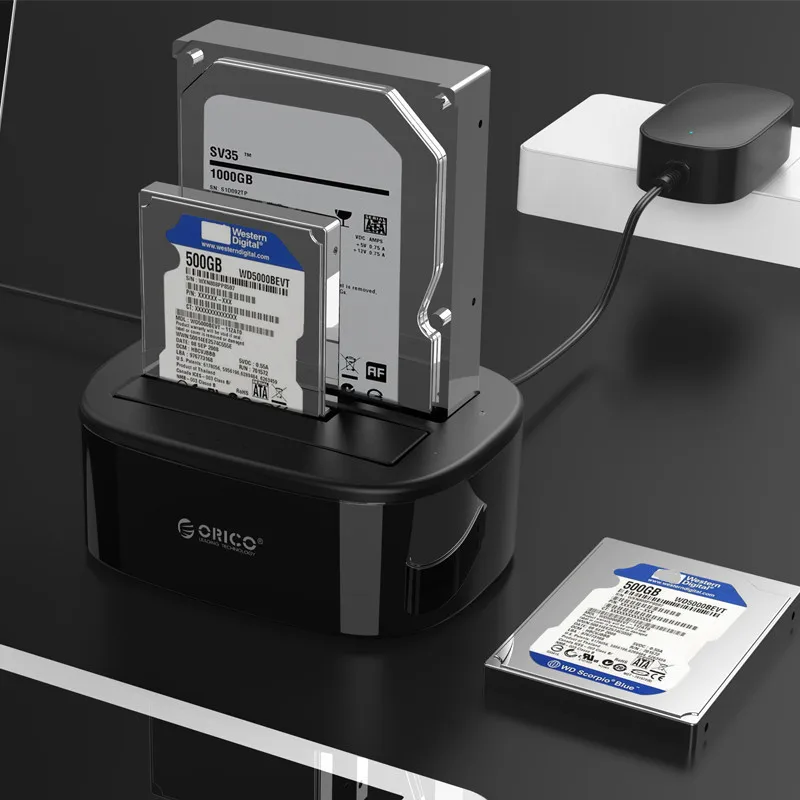 ORICO 6228US3-C 2,5 3,5 дюймов USB 3,0 высокоскоростной HDD SSD корпус жесткого диска с двумя отсеками док-станция