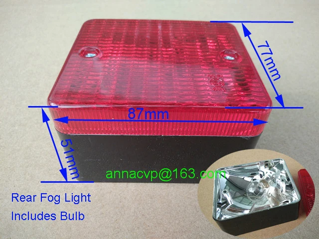 Новый брендовый светильник для прицепа s универсальный задний противотуманный 12V