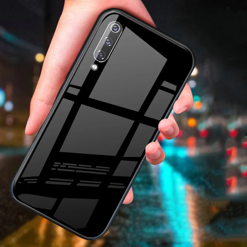 For Xiaomi Mi CC9 Case Tempered Glass Hard PC Soft TPU Edge Back Phone Cover CC9e CC 9 Shockproof |