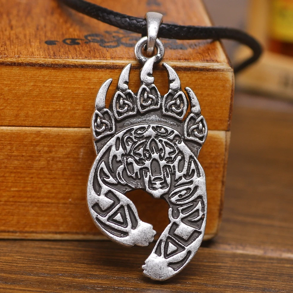 Славянский амулет Veles тотемная подвеска Bear Mount Charm нордические украшения Pendants -