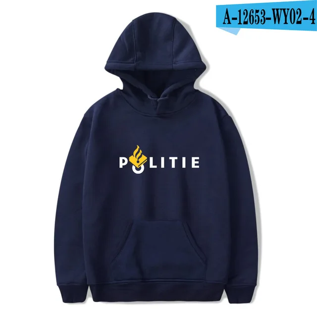 navy blue Новинка, голландская полиция, специальный спецназ, Мужская толстовка, модная флисовая толстовка с капюшоном, Harajuku, уличная куртка - Цвет: navy blue