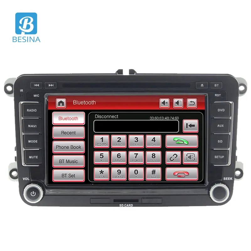 Besina автомобильный dvd-плеер радио 2 Din автомобильное аудио для VW Golf 6 5 Passat b7 cc b6 SEAT leon
