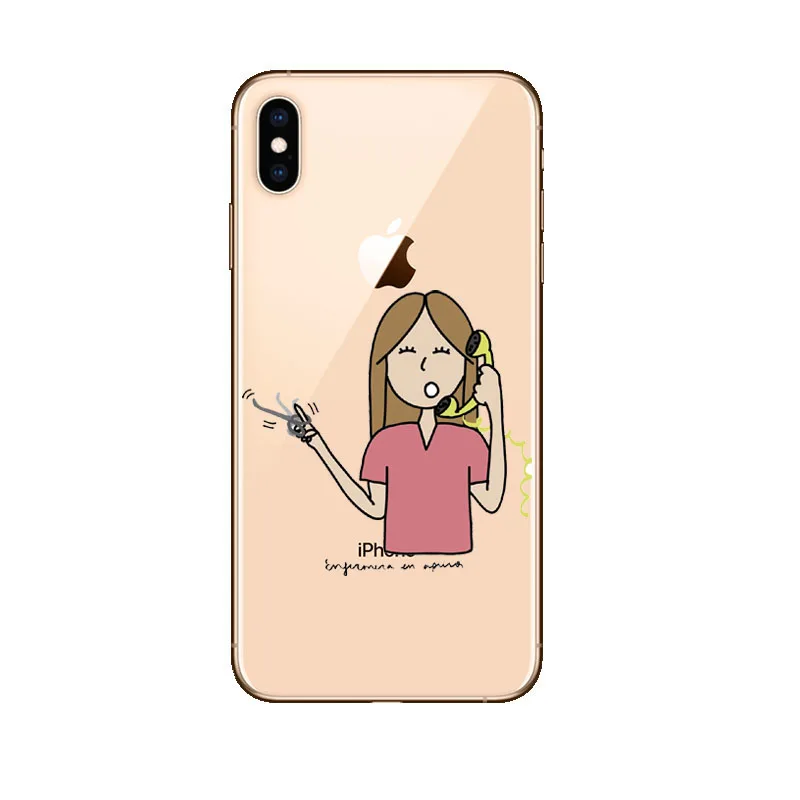 TPU Мягкий силиконовый чехол из ТПУ для iPhone 11Pro X XR XS MAX 7 8 8Plus 5S SE 6 6S 6Plus - Цвет: TPU