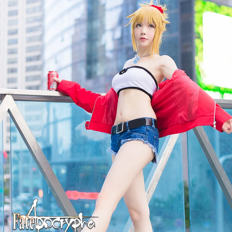 ROLECOS игра Fate/Apocrypha Косплей Костюм Мордред Fate/Stay Night костюмы полный комплект|cosplay
