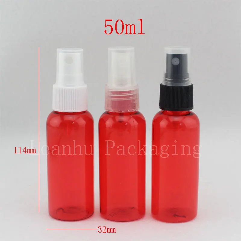 Флакон с красным распылителем объемом 50 мл дорожные флаконы для духов