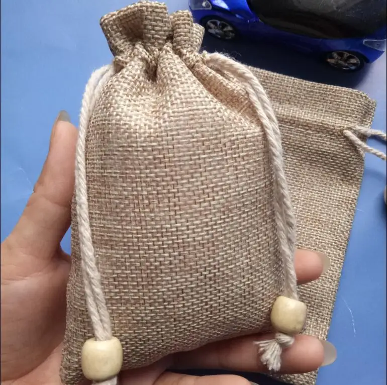 5 шт. маленькие льняные сумки для ювелирных изделий | Украшения и аксессуары