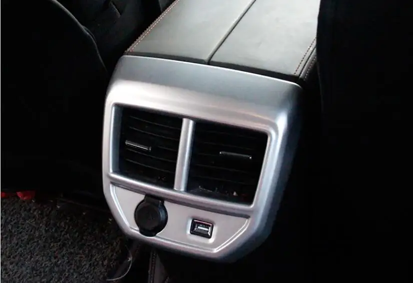 Для Citroen C5 Aircross 1 шт. углеродное волокно ABS Хромированная Задняя Крышка
