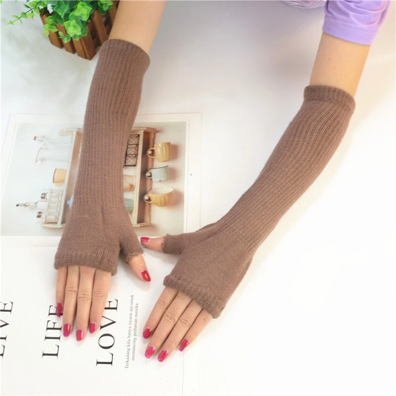 Women Summer UV Arm Warmers Set Solid Color No Toe Sunscreen Cotton Driving Protection Elastic Long Sleeve | Аксессуары для одежды