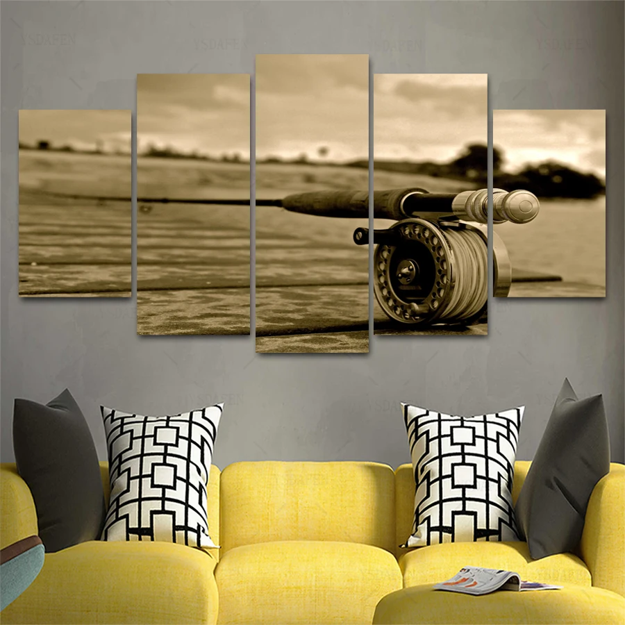 

Op de muur HD print olieverf modulaire foto Scenery poster kind room decor woondecoratie 5 stks canvas art z132