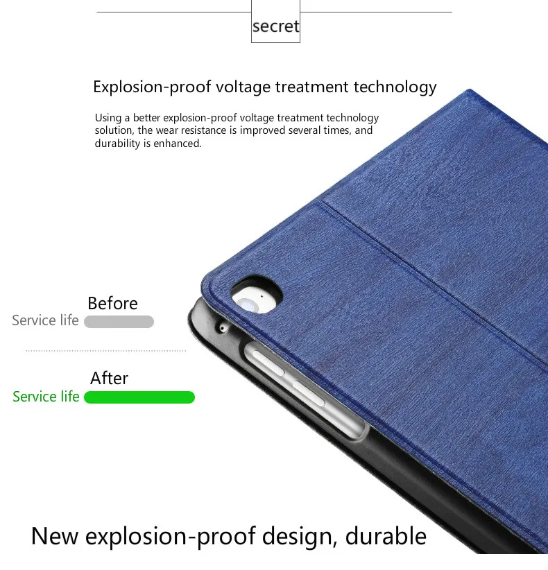 Для iPad Air 1/2 материал ПК ПУ панель компьютерная крышка защитный чехол для планшета