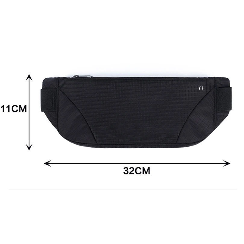 

Mnycxen Waterproof Running Waist Bags Utility Gym Fanny Pack Sport Fitness Belt Bag 4-6.5Inch Cell Phone Pocket For Men Women A2