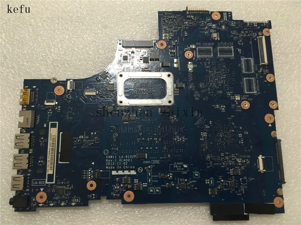 Для Dell Inspiron 17 3721 5721 материнская плата для ноутбука 3 дюйма I5-3337U DDR3 03WVDR CN-03WVDR с i5-3337U