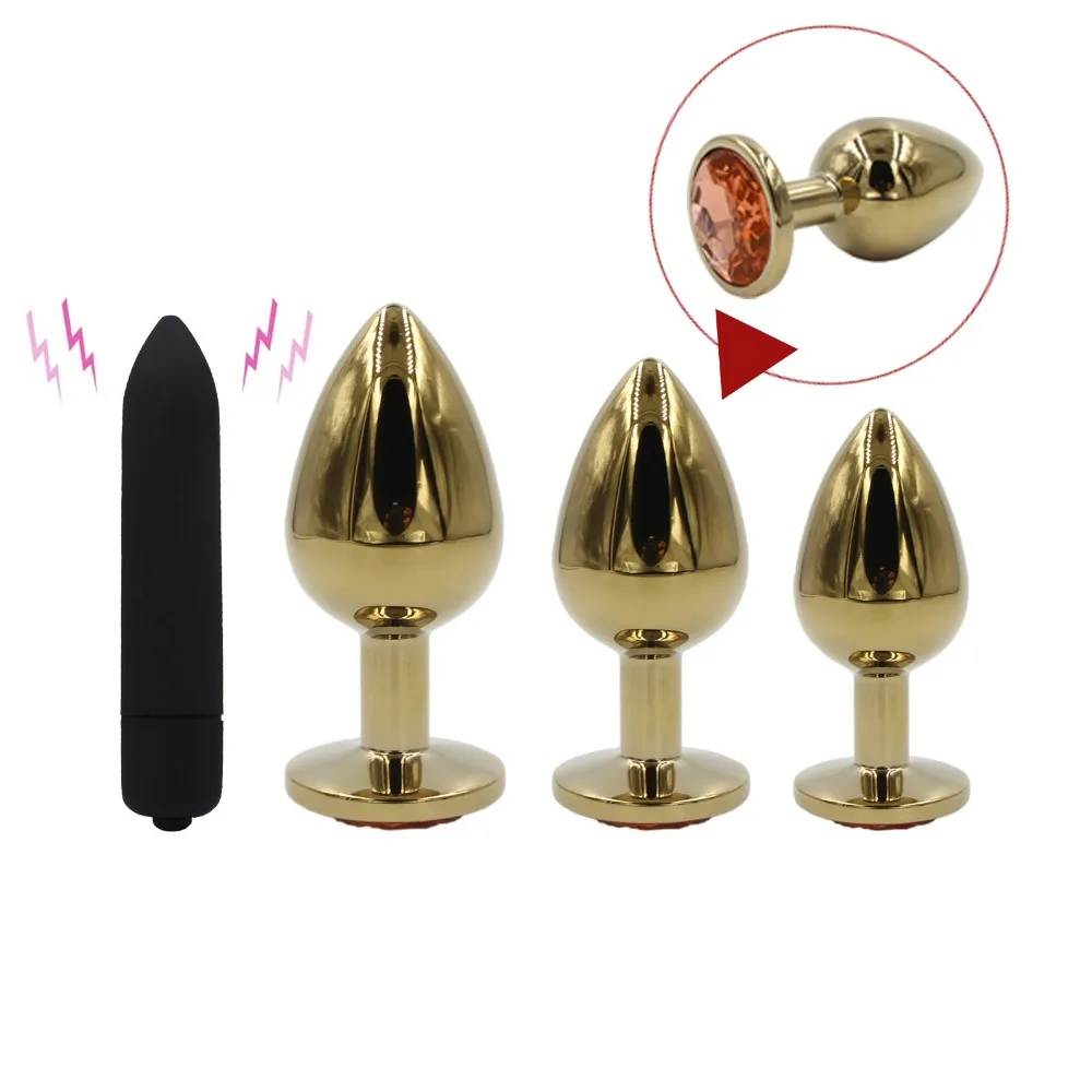 Анальная пробка Набор Бусин пуля вибратор для женщин мужчин гей Buttplug Секс