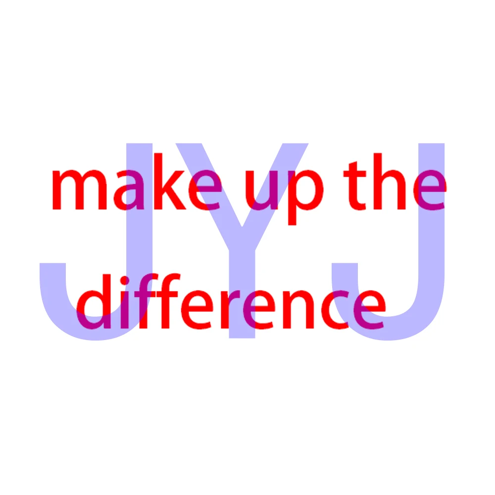 

make up the different
