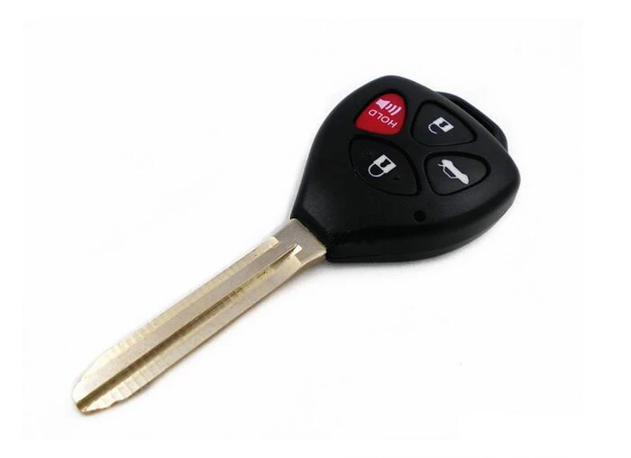 

4 Buttons Remote Key Shell Case For Toyota Camry (band red button) With TOY43 Blade Fob Key Blank Cover 5PSC/lot
