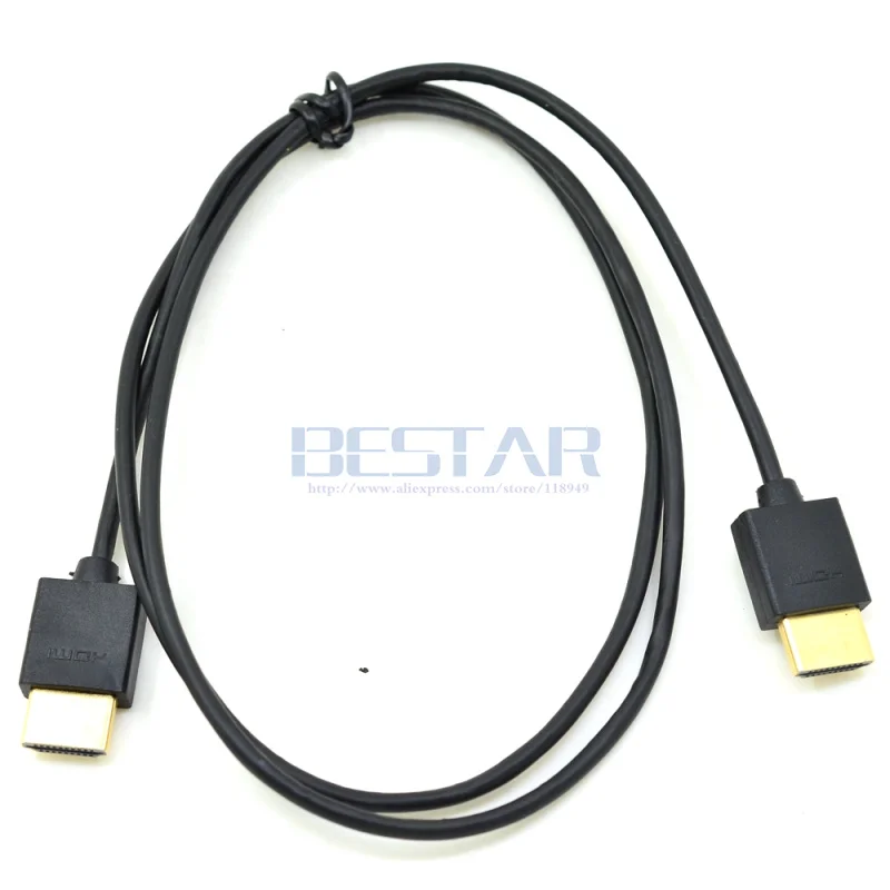 1 м OD 3 0 мм супер мягкий тонкий HDMI штекер мини и Мужской кабель для Moto мобильного