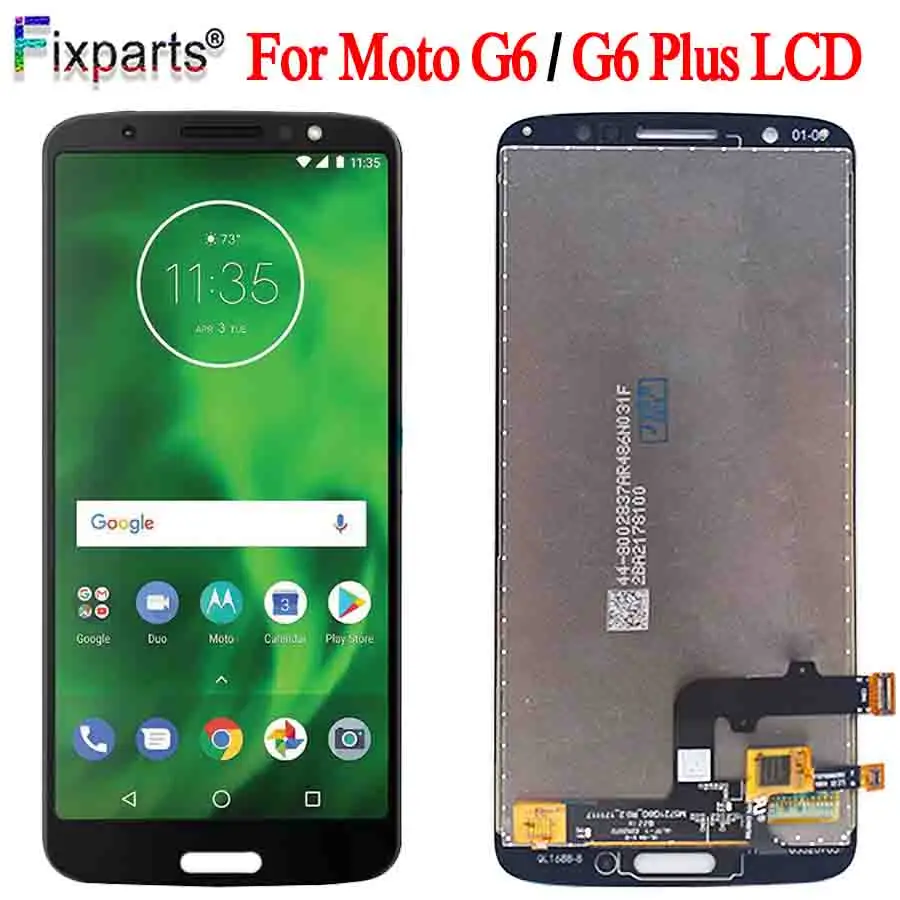 

ORIGINAL 5.93" 2560x1440 LCD For Motorola Moto G6 Plus Display LCD XT1926 Touch Screen Digitizer Replace For Moto G6 XT1925 LCD