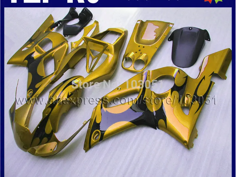 Изготовленный на заказ полный Мотоцикл Обтекатели для YAMAHA R6 1998 1999 2000 2001 2002 02 01 00 99