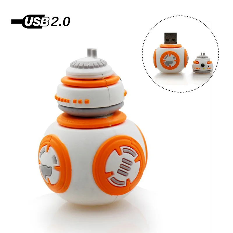 BB8 Usb флеш накопитель с мультипликационным принтом U 128 Мб 4 ГБ 8 16 32 64 ГБ|USB